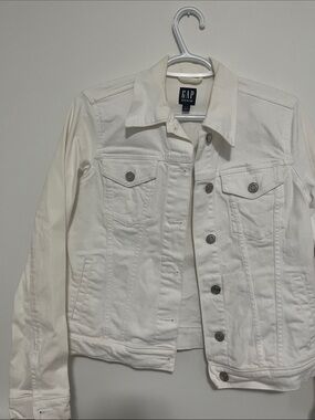 GAP White Denim Jacket